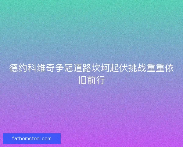 德约科维奇争冠道路坎坷起伏挑战重重依旧前行